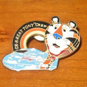 Vintage Team Tony the Tiger Kellogg Cereal Mascot Pin